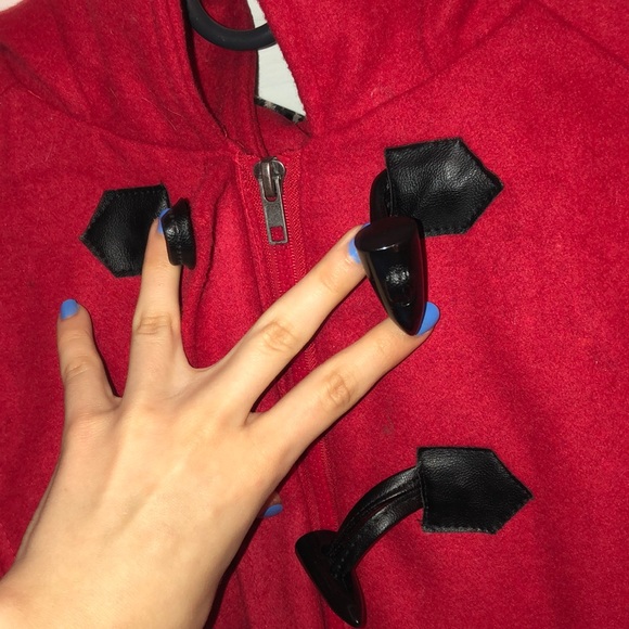 Red velvet Chic coat - Picture 4 of 6